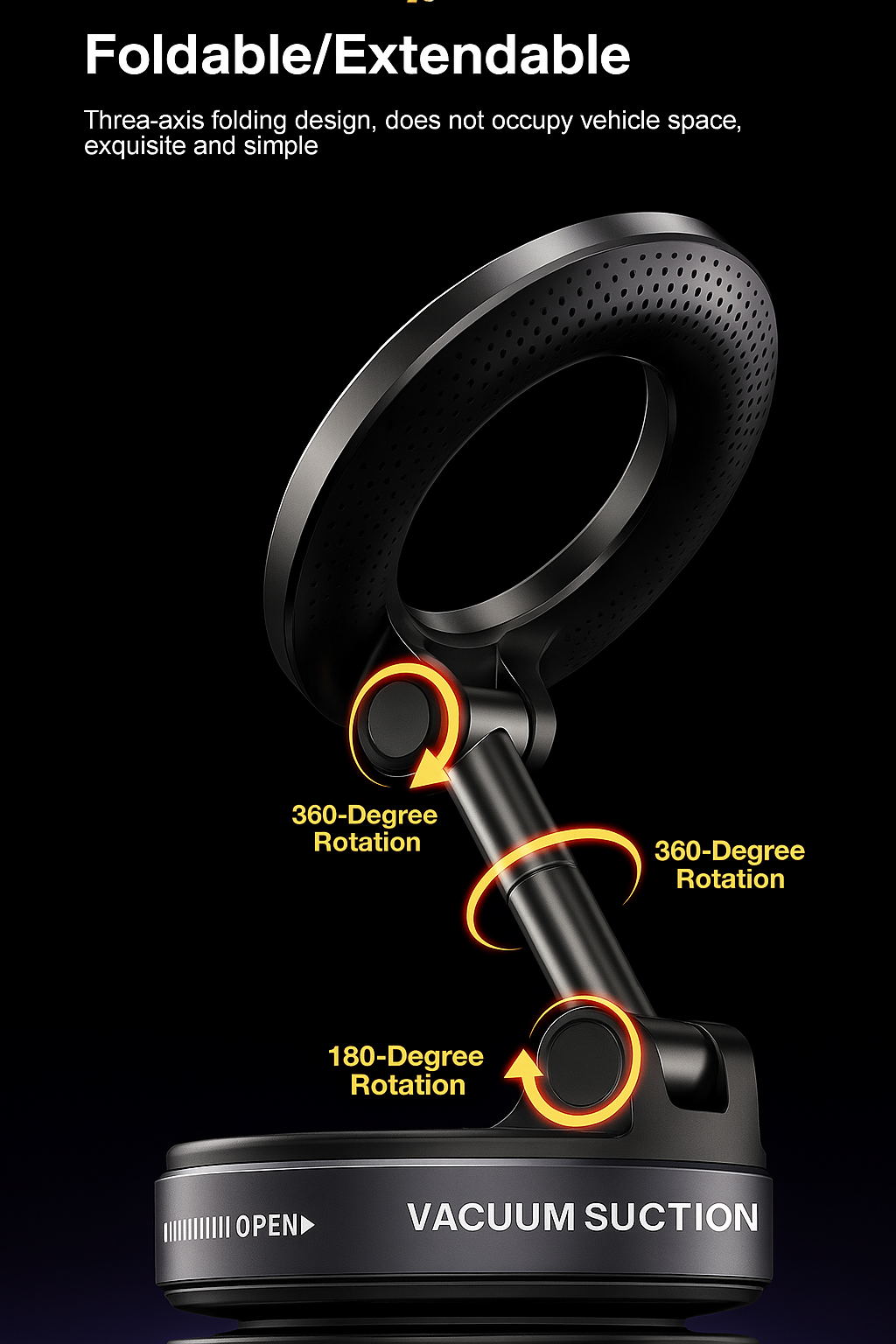 Vacuum Suction Magnetic Bracket™